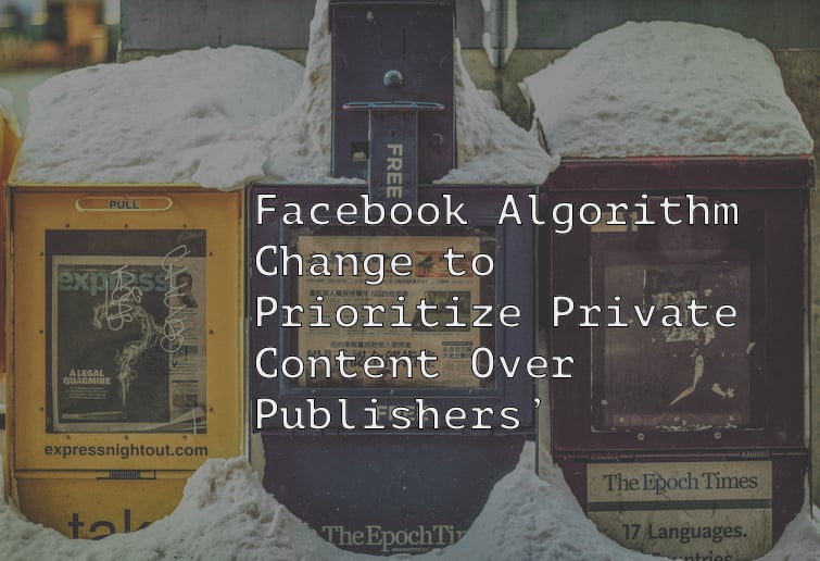 Facebook changes algorithm.