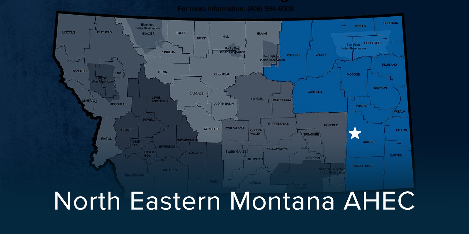North Eastern Montana AHEC Map