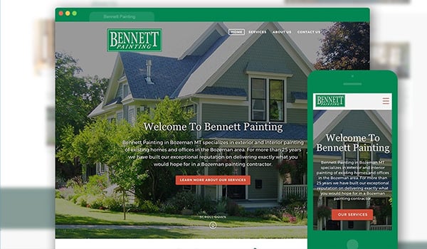 Bennett Painting get a new website.