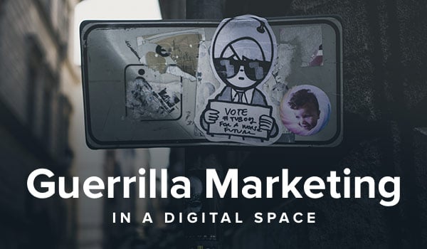 Guerrilla marketing in business.