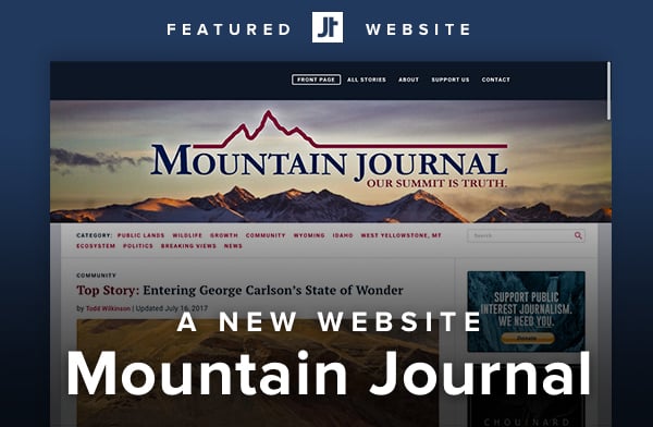 Mountain Journal's new website.