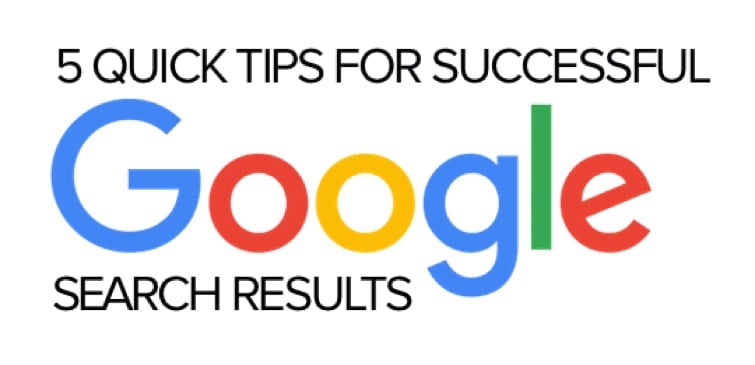 search tips for Google.